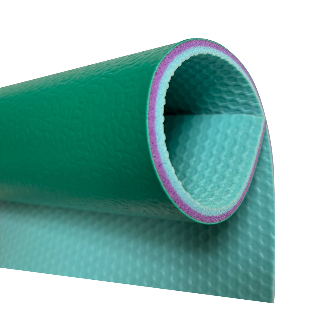 أرضية كرة طائرة من مادة PVC بسمك 4.5 مم بنمط أحجار كريمة TC-DXBS45