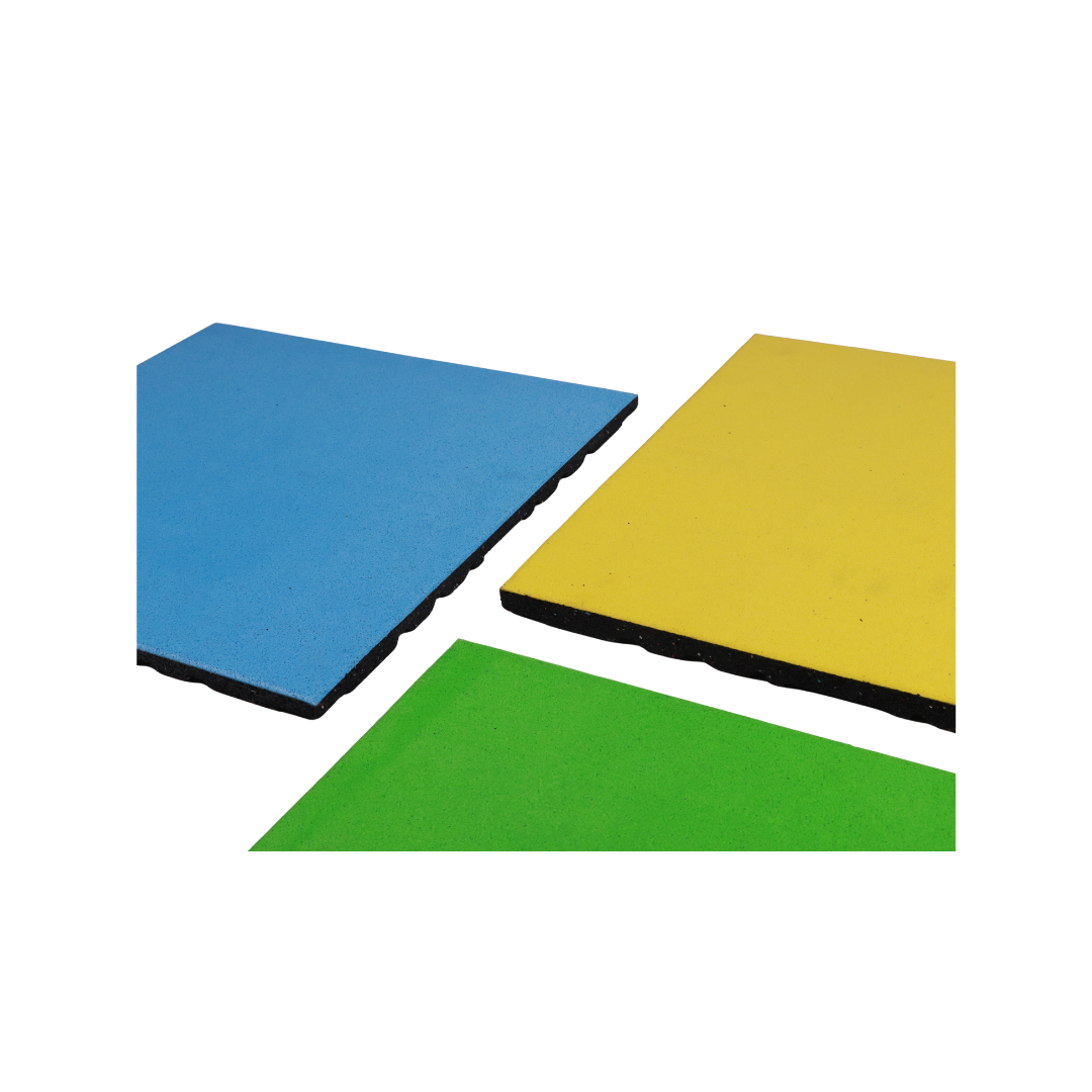 بلاط أرضيات مطاطي مركب 100% ملون