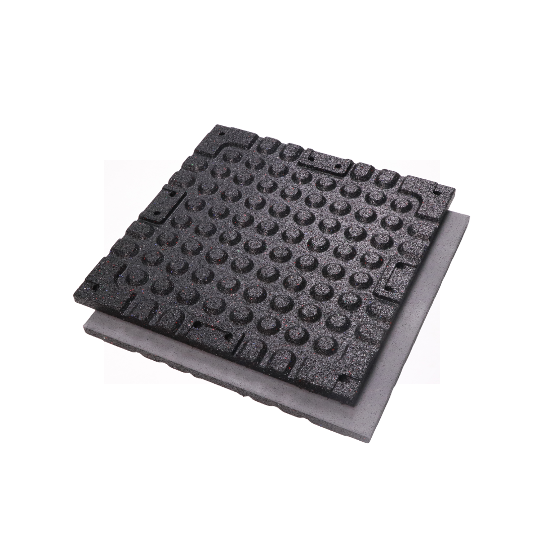 بلاط أرضيات مطاطي مركب 100% ملون