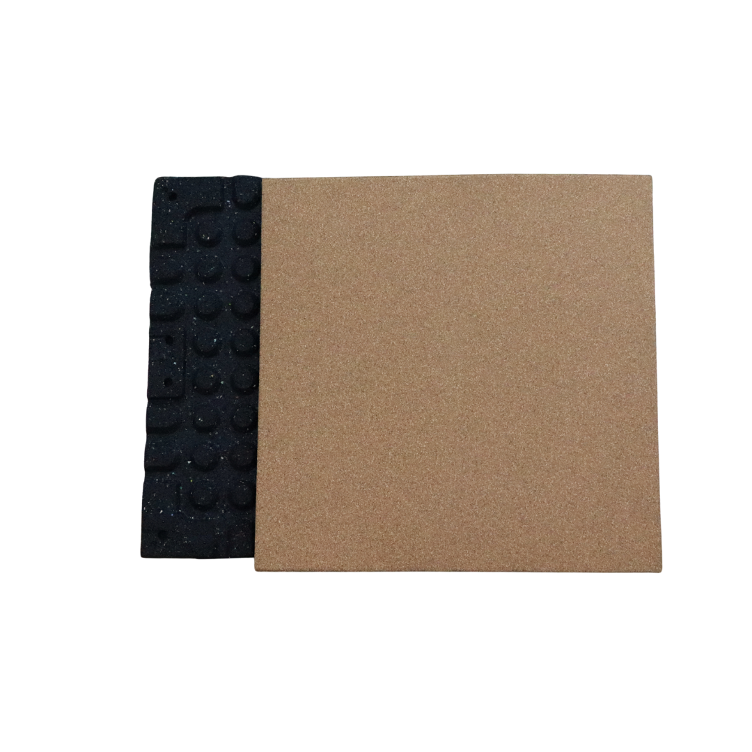 بلاط أرضيات مطاطي مركب من الخشب بنقاط ملونة 100%